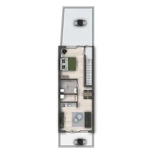 Sunny 45m2 Penthouse With Balcony And Terrace - R65c Apartment